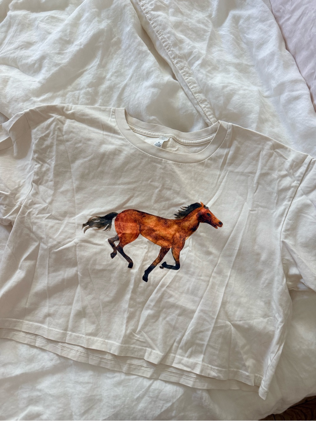 Nwot Polychrome Goods Horse Crop Top — image 3 of 3